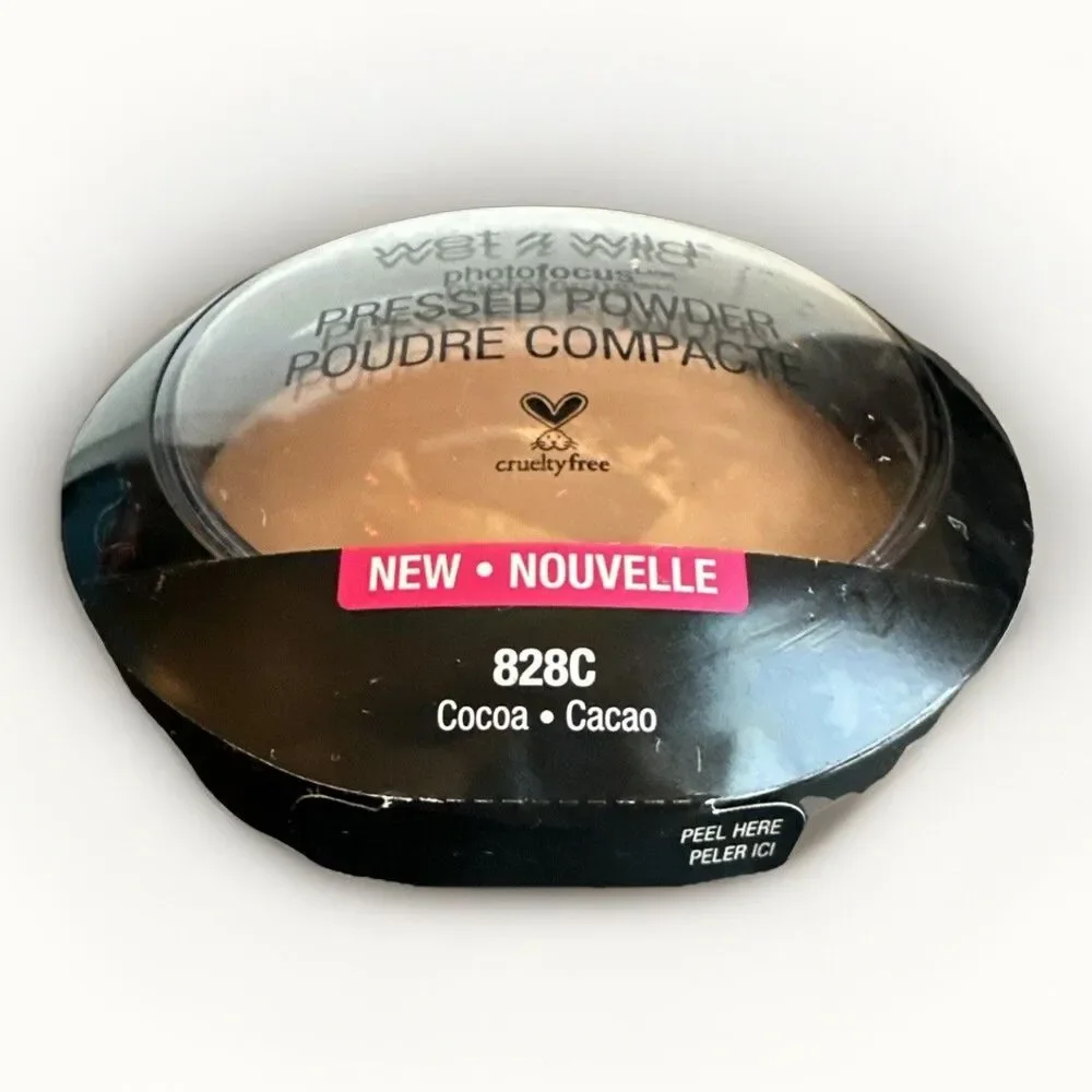 Wet N Wild Photo Focus Pressed Powder 828C Cocoa, new factory sealed